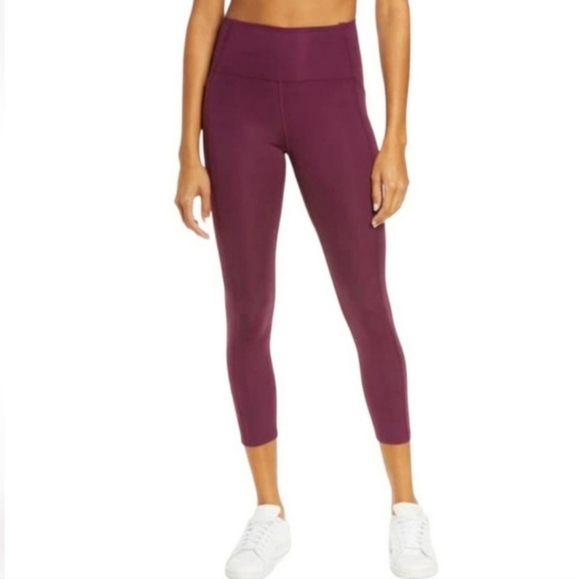 Girlfriend Collective Plum Compressive High Rise Leggings - Picture 1 of 9